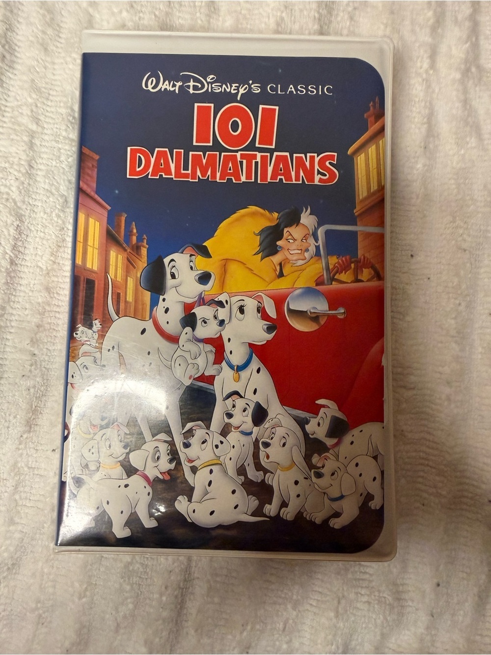 Disney 101 Dalmatians VHS Walt Disney Classic Clamshell Movie Tested Vintage